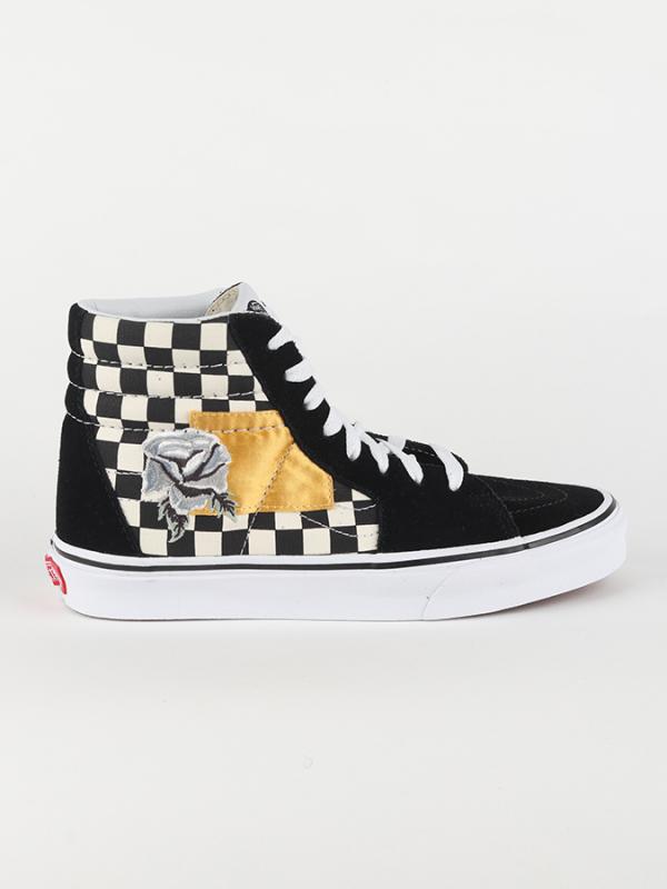 Boty Vans UA Sk8-HI (Satin Patch) Černá