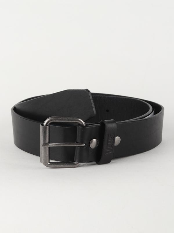 Pásek Vans Mn Vans Leather Belt Black Černá