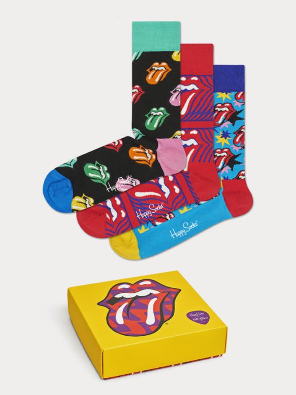 Ponožky Happy Socks Rolling Stones Sock Box Set Barevná