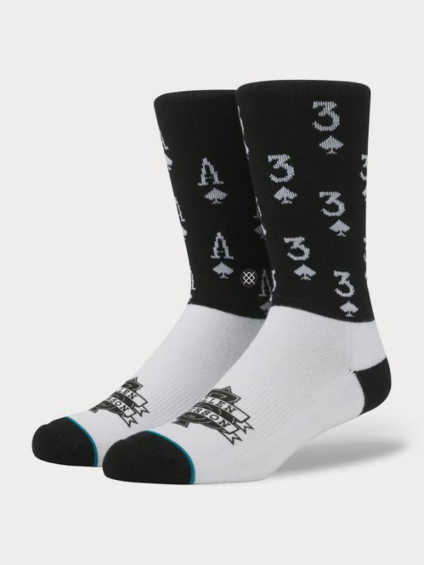 Ponožky Stance Aces Black Barevná
