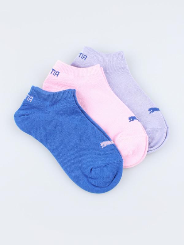 Ponožky Puma Kids Invisible 3 Pack Blue Purple Barevná