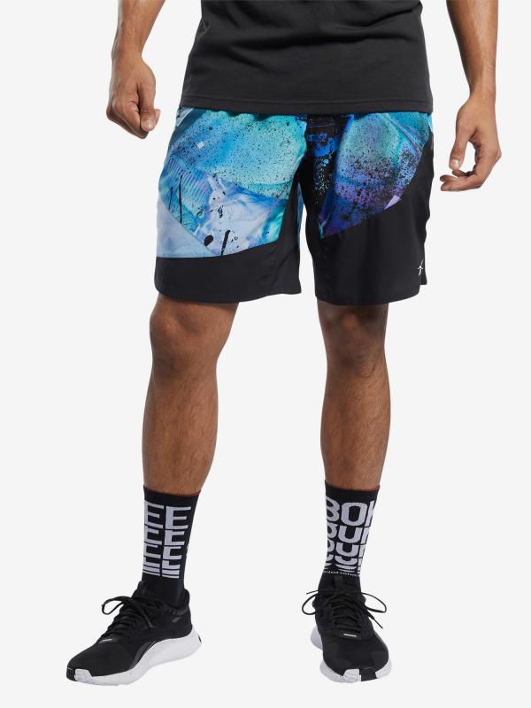 Kraťasy Reebok Ts Epic Short Aop Q1 Černá