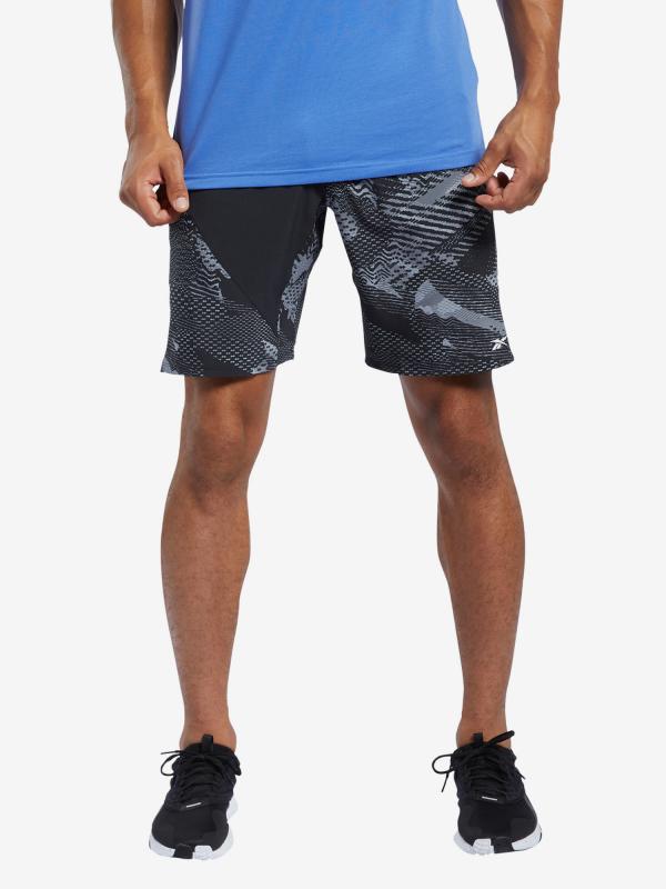 Kraťasy Reebok Ts Speed Short Aop 6Mo Černá