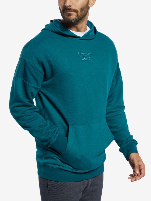 Mikina Reebok Te Melange Oth Hoodie Modrá
