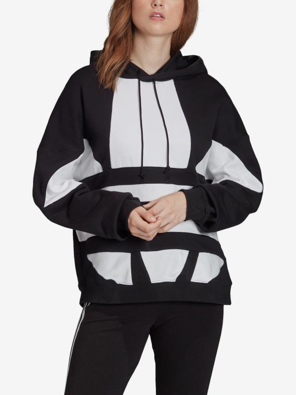 Mikina adidas Originals Lrg Logo Hoodie Černá