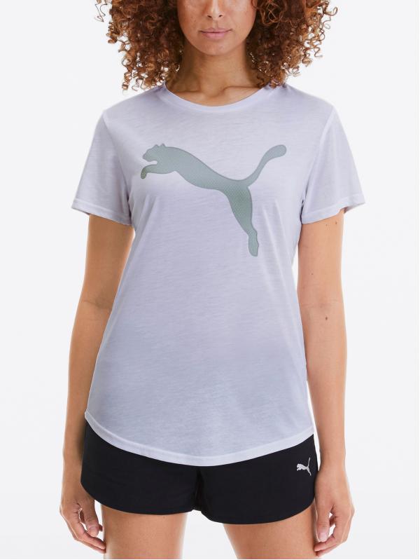 Tričko Puma Evostripe Tee Fialová