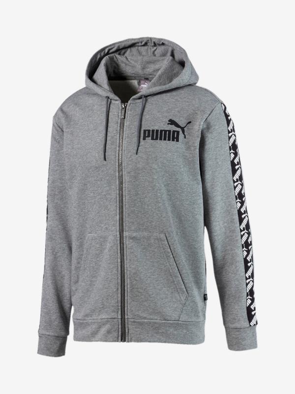 Mikina Puma Amplified Hooded Jacket Tr Šedá