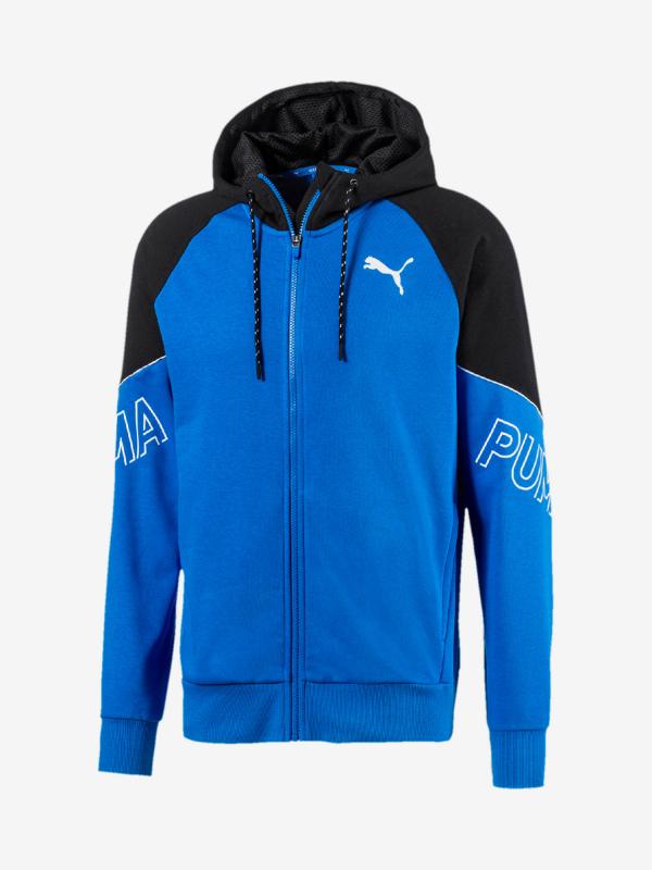 Mikina Puma Modern Sports Fz Hoody Tr Modrá