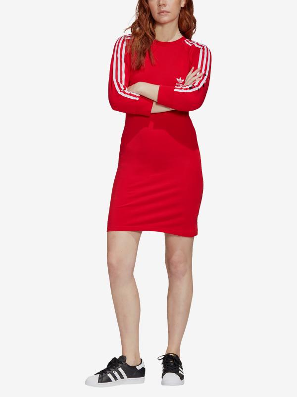 Šaty adidas Originals 3 Str Dress Červená