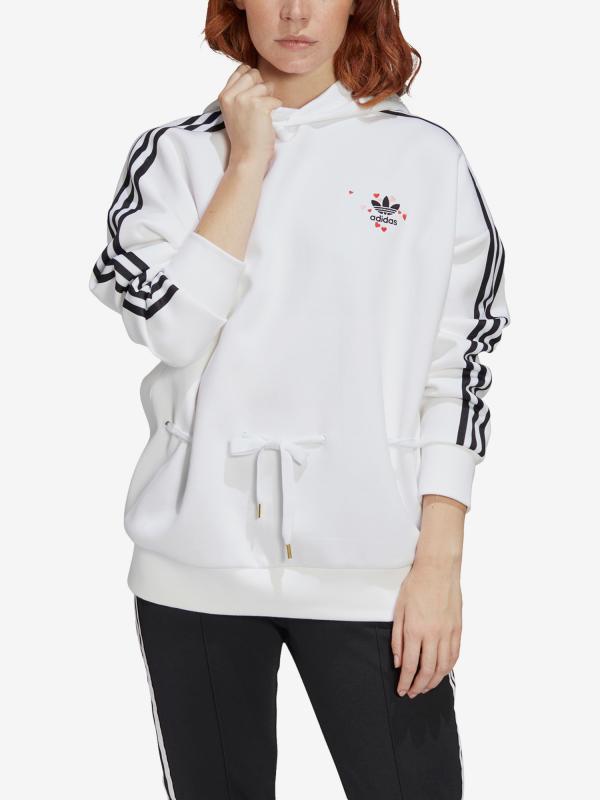 Mikina adidas Originals Hoodie Bílá