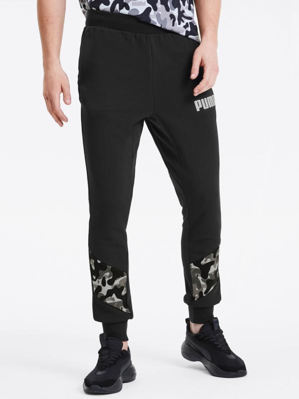 Tepláky Puma Rebel Camo Pants Cl Tr Černá