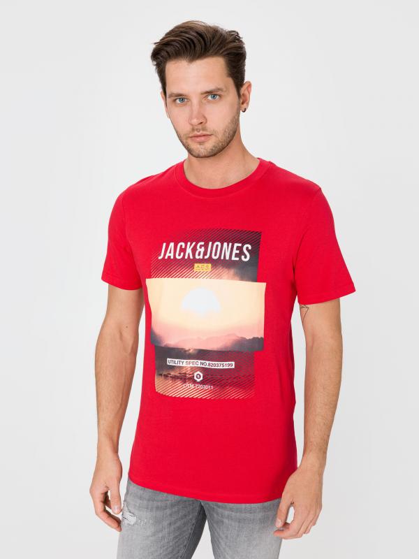 Friday-Disc Triko Jack & Jones Červená