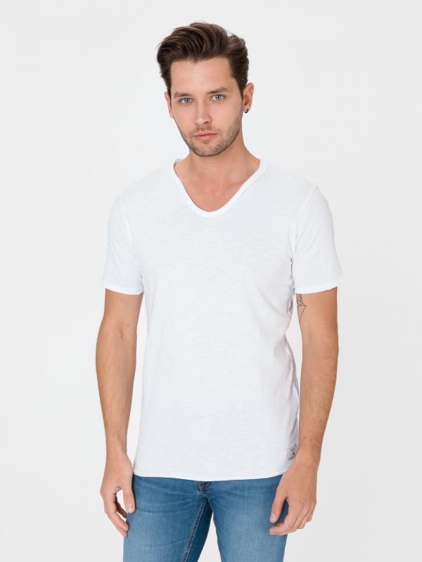 Jean Bla. Triko Jack & Jones Bílá