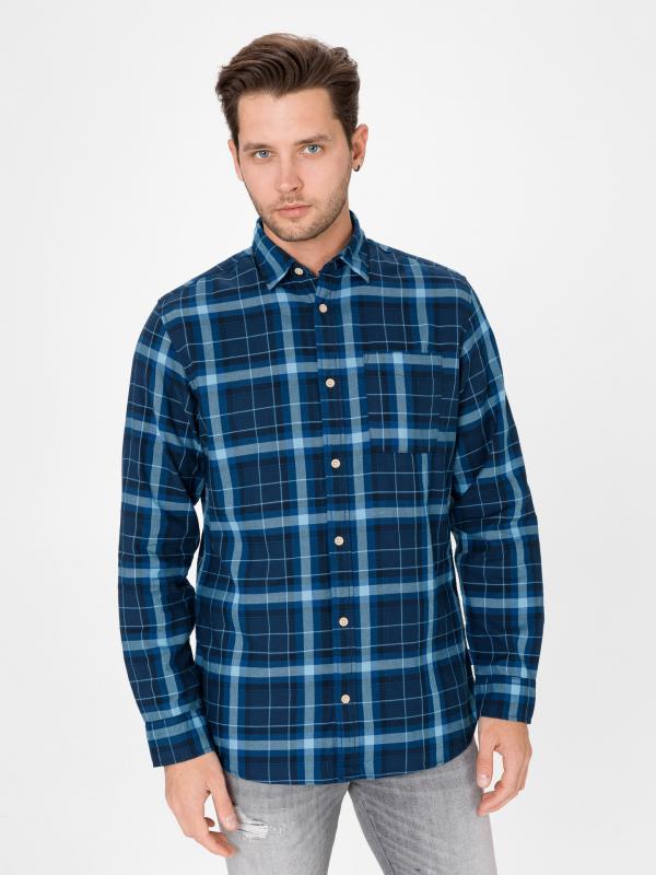 Jeff Košile Jack & Jones Modrá