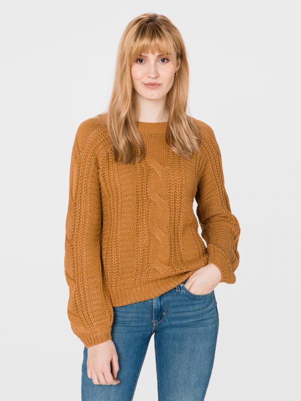 Allie Svetr Vero Moda Hnědá