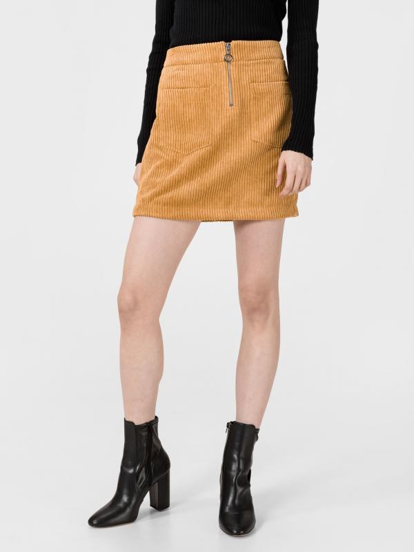 Cordatine Sukně Vero Moda Žlutá