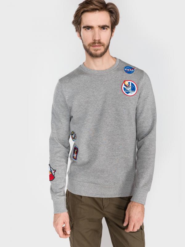 Nasa Mikina Jack & Jones Šedá