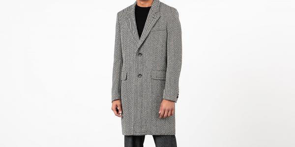 AMI Alexandre Mattiussi Coat White/ Black