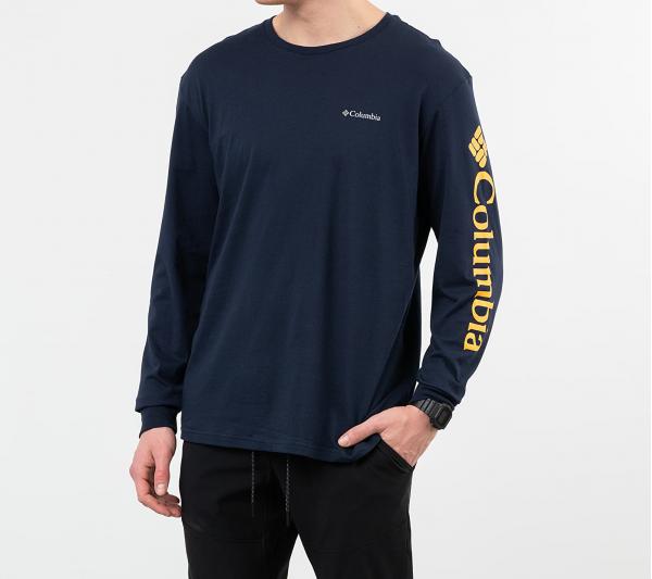 Columbia North Cascades Long Sleeve Tee Navy Blue