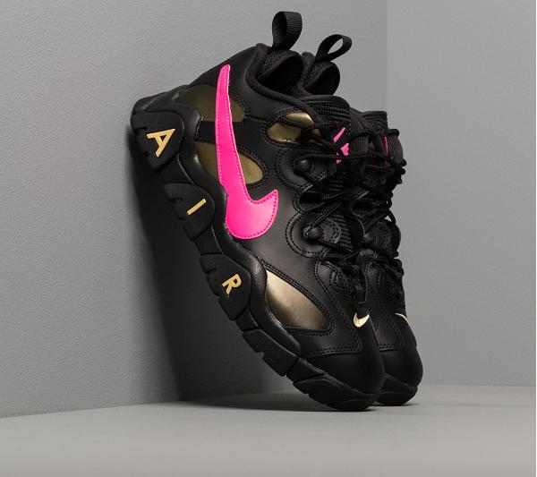 Nike Air Barrage Low QS Black/ Pink Blast-Infinite Gold