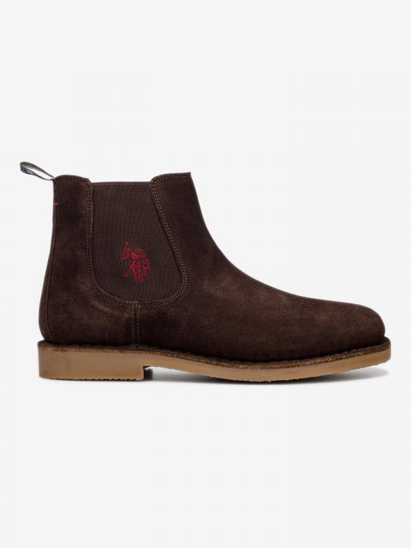 Faust7 Kotníková obuv U.S. Polo Assn Hnědá