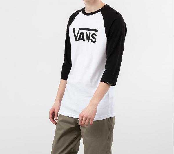 Vans Classic Raglan Tee White/ Black