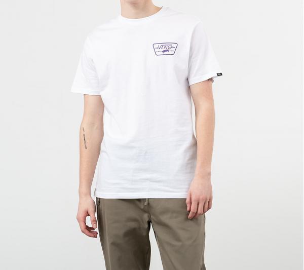 Vans Full Patch Back Tee White/ Heliotrope