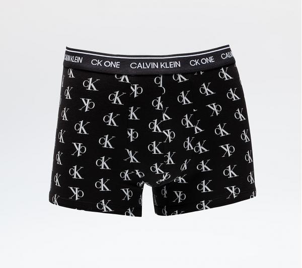 Calvin Klein Trunks Staggered Logo Black