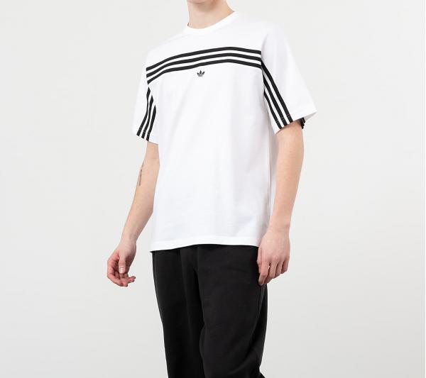 adidas 3Stripe Tee White/ Black