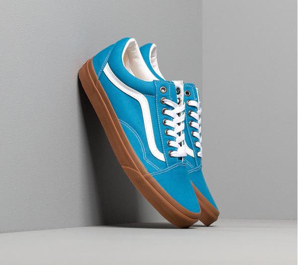 Vans Old Skool (Gum) Mediterranean Blue/ True White