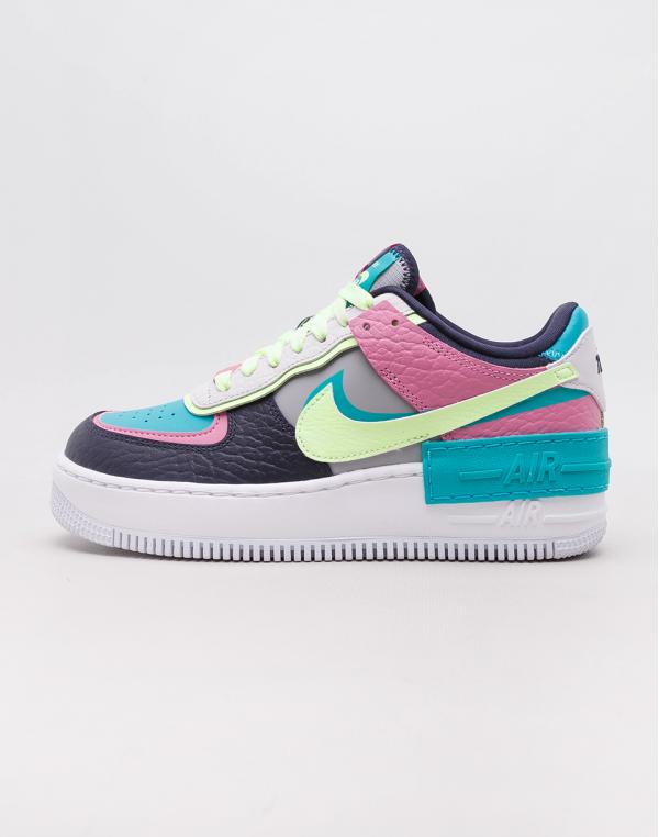 Nike AF1 Shadow SE LT Smoke Grey/ Barely Volt - Oracle Aqua 38
