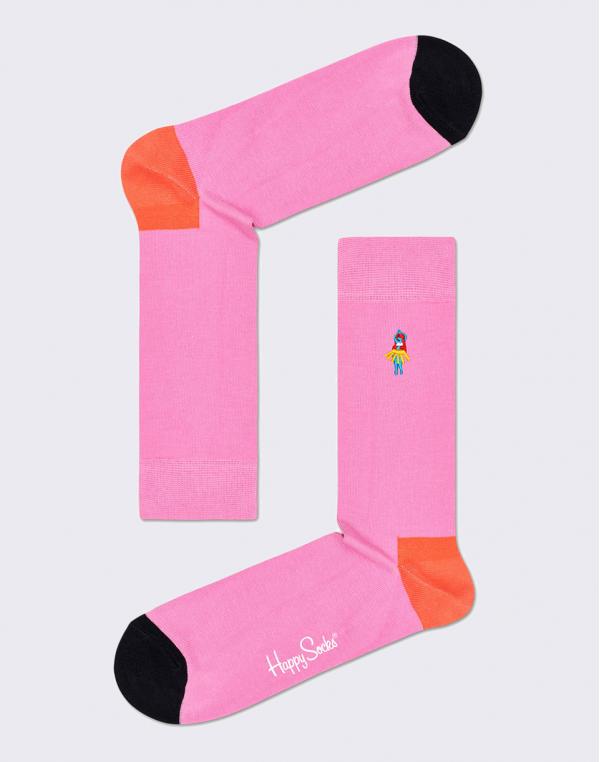 Happy Socks Embroidery Hula Dancer BEHD01-3300 36-40