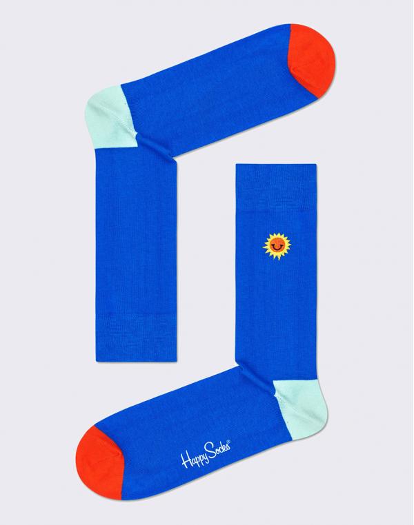 Happy Socks Embroidery Sunny Smile BESS01-6300 36-40