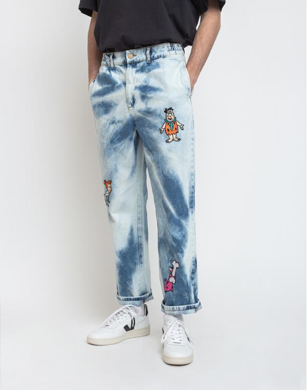 Lazy Oaf Flintstones Bedrock Jeans Blue 26