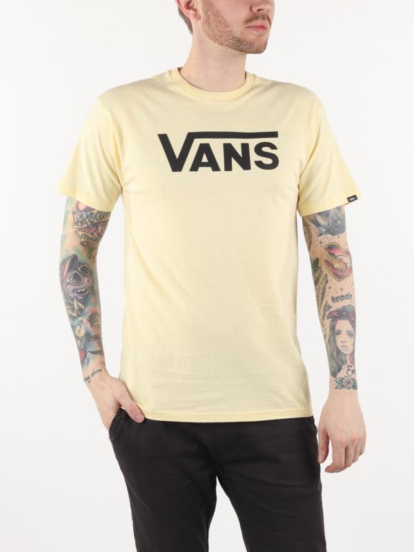 Tričko Vans Mn Classic Double Cream/Black Žlutá