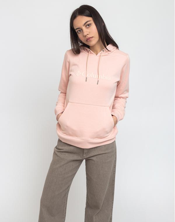 Columbia Logo Hoodie Peach Cloud M