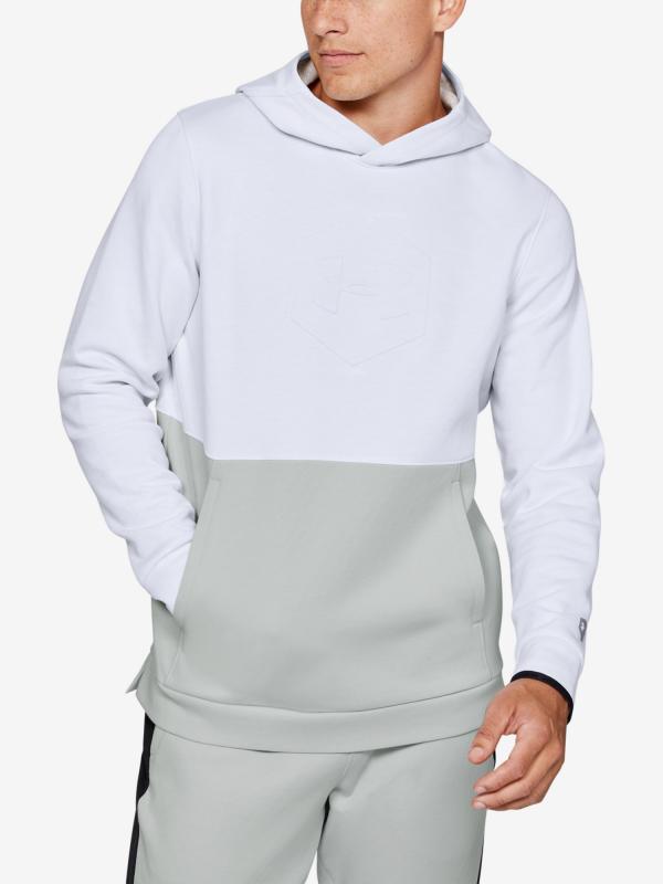 Mikina Under Armour Athlete Recovery Fleece Graphic Hoodie-W Bílá