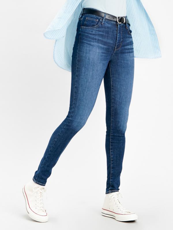 720™ High Rise Super Skinny Jeans Modrá