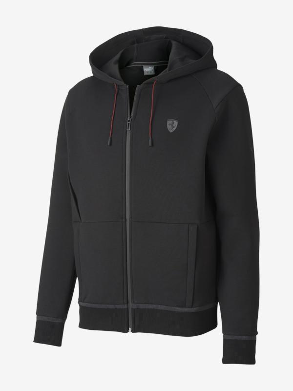 Mikina Puma Ferrari Hooded Sweat Jacket Černá