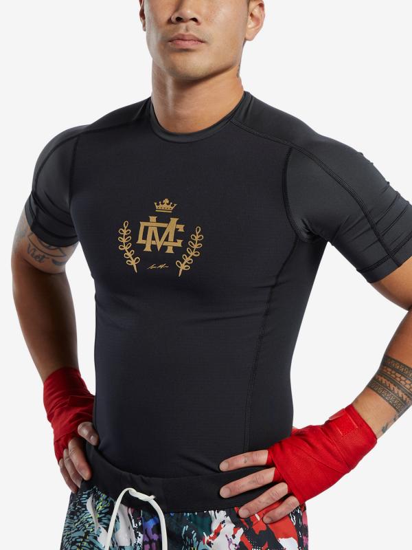 Tričko Reebok Cbt Cmg Ss Rashgaurd Černá