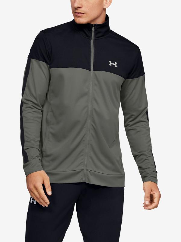 Bunda Under Armour Sportstyle Pique Track Jacket Šedá