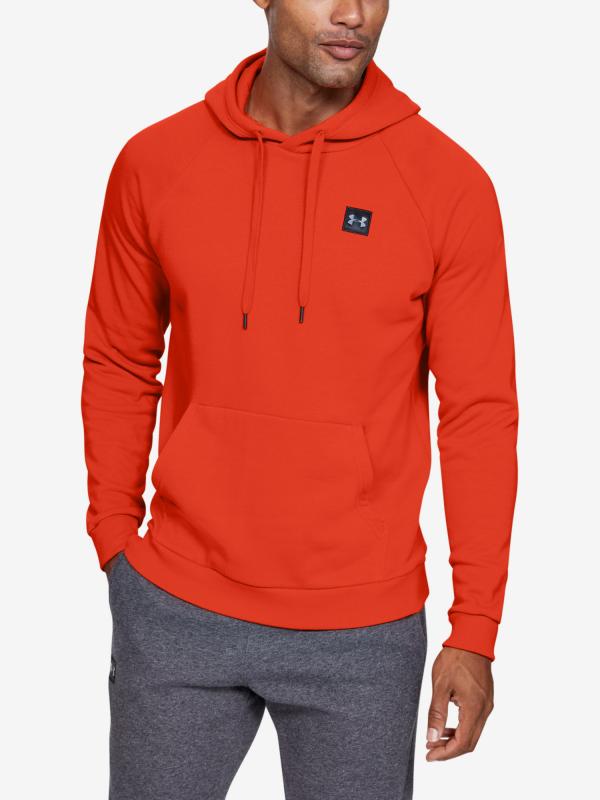 Mikina Under Armour Rival Fleece Po Hoodie Oranžová