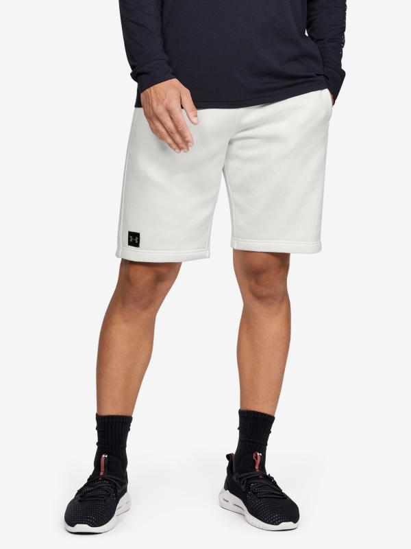Kraťasy Under Armour Rival Fleece Short Bílá