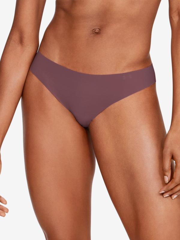 Kalhotky Under Armour Ps Thong 3Pack Print Růžová