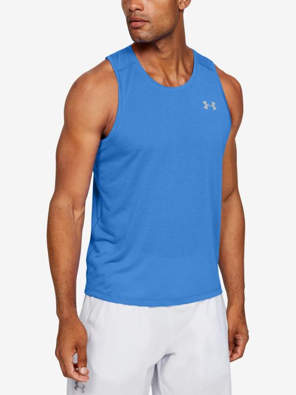 Tričko Under Armour Streaker 2.0 Singlet Modrá