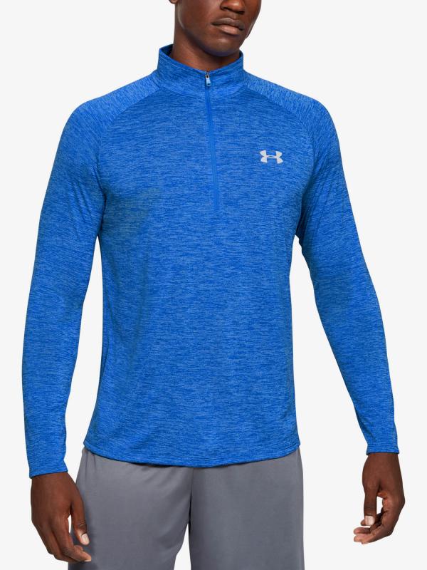Tričko Under Armour Tech 2.0 1 2 Zip Modrá