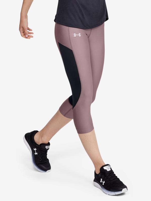 Kompresní legíny Under Armour Speed Stride Capri Růžová