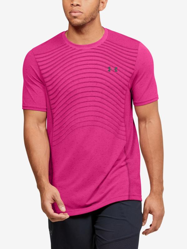 Tričko Under Armour Seamless Wave Ss Růžová