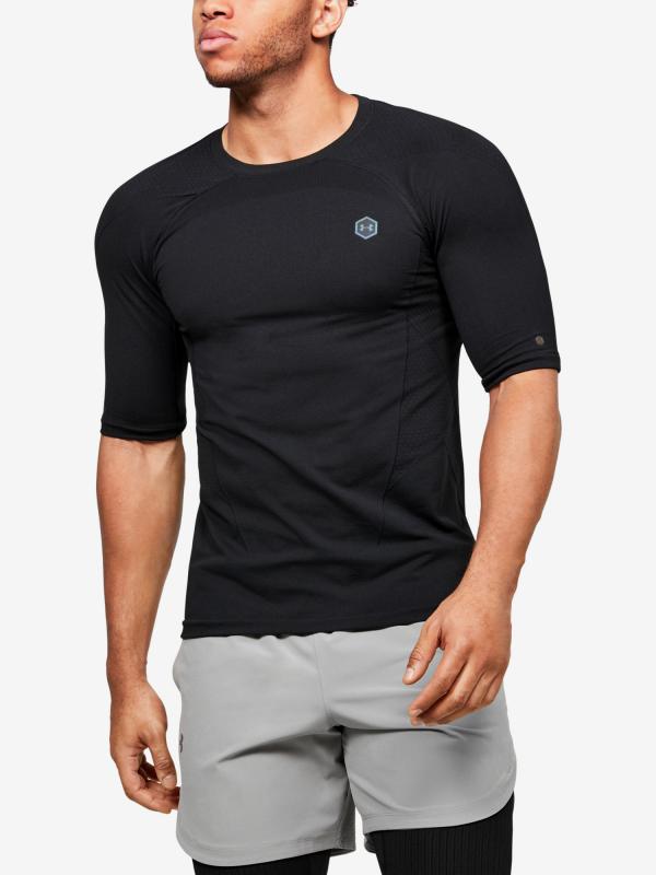 Kompresní tričko Under Armour Rush Hg Seamless Comp Ss Černá