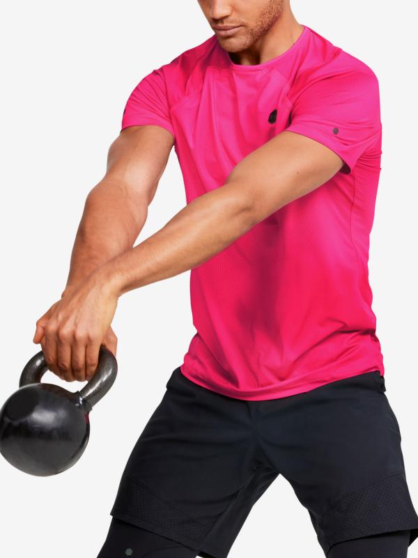 Tričko Under Armour Rush Hg Surge Ss Růžová